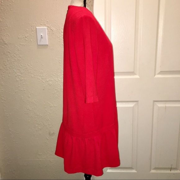 Suncoo Paris Red Crepe Robe Cheryne Mini Dress T2 - Picture 4 of 6